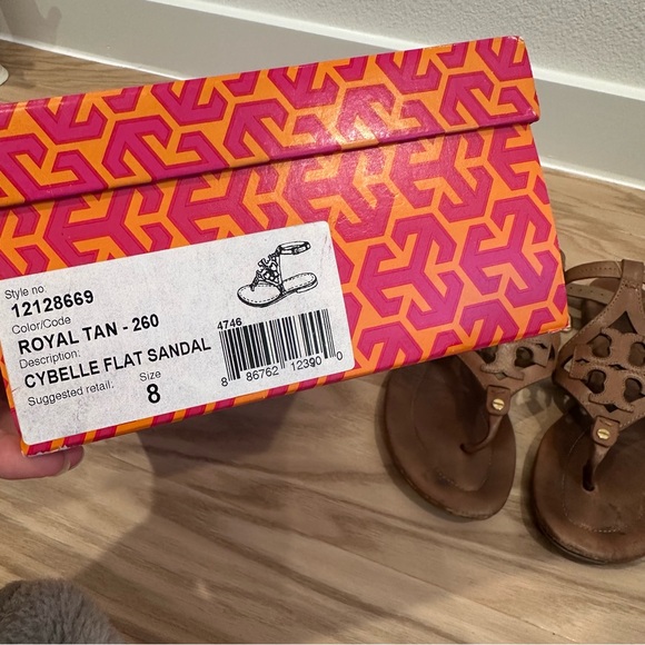 Tory Burch Cybelle flat sandal in brown - Picture 6 of 8